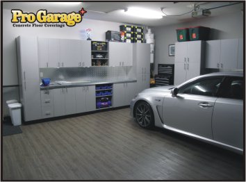 Garage Floor After the Pro Garage Floor Covering.